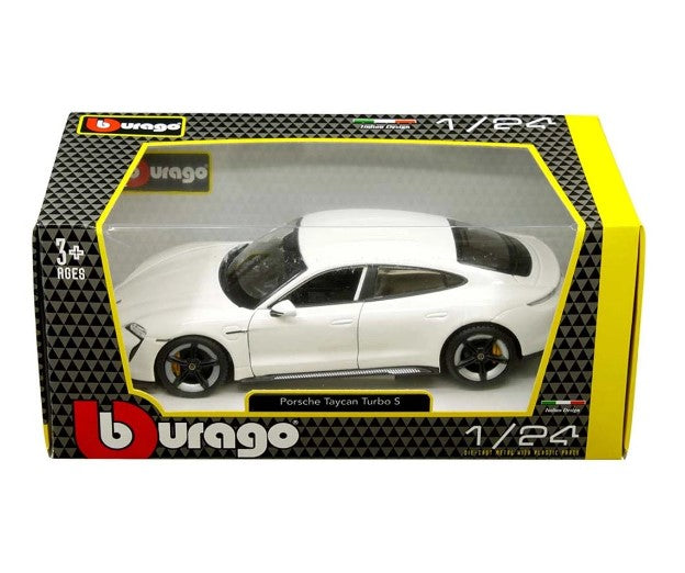 Bburago - Модел На Кола 1:24 - Porsche Taycan Turbo S
