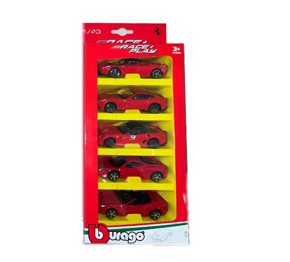 Bburago - Ferrari Комплект От 5 Колички 1/43