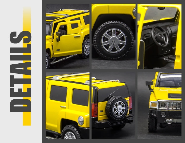 Метален Точен Модел Кола 1:24 Hummer H3 С Отваряеми Врати Преден Капак И Багажник Julia
