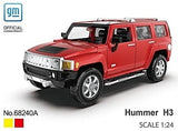 Метален Точен Модел Кола 1:24 Hummer H3 С Отваряеми Врати Преден Капак И Багажник Julia