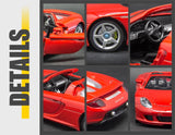 Метален Точен Модел Кола 1:24 Porsche Carrera Gt С Отваряеми Врати Преден Капак И Багажник Julia