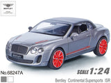 Метален Точен Модел Кола 1:24 Bentley Continental Supersports Isr С Отваряеми Врати Преден Капак И Багажник Julia
