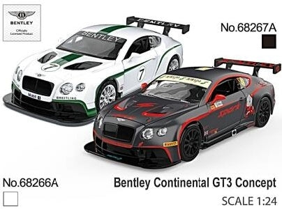 Метален Точен Модел Кола 1:24 Bentley Continental Gt3 Concept С Отваряеми Врати Преден Капак И Багажник Julia