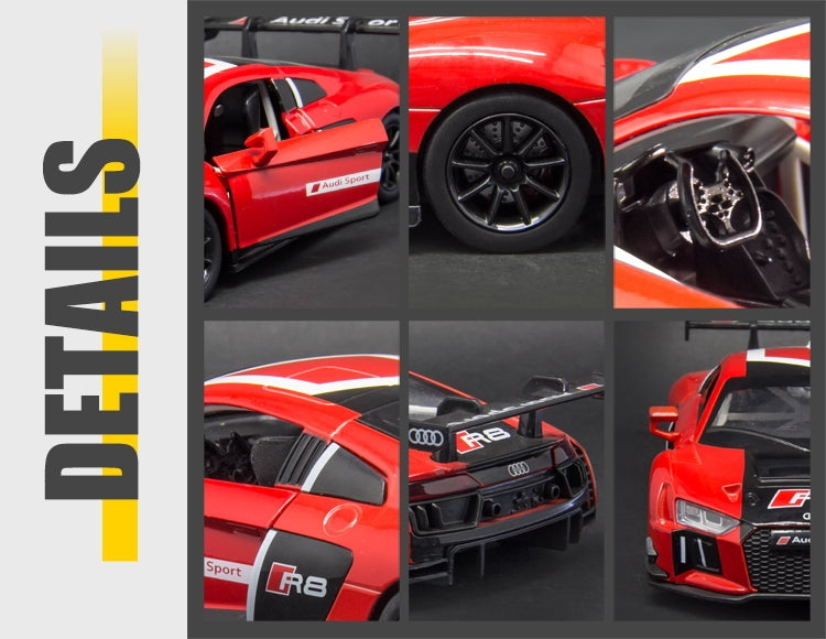 Метален Точен Модел Кола 1:24 Audi R8 Lms С Отваряеми Врати Преден Капак И Багажник Julia