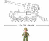 Конструктор Sluban Армия Bobcat Щурмова Артилерииска Установка 8х8 С 1 Фигурка Точен Модел 159 Ел. 29х19х6 Julia