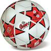 Minge de fotbal roșie 23 cm 360 g