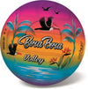 Minge de volei pe plajă Bora Bora fluorescentă 21cm 260g