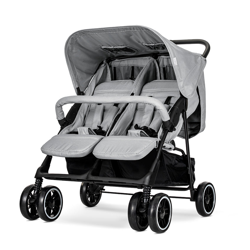 Ikervariáció Twin Grey ikerkocsi + táska Lorelli Classic