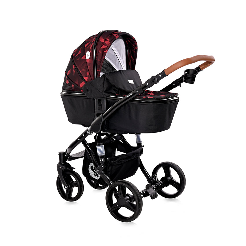 Lorelli Classic Rimini babakocsi + Ruby Red & Black táska