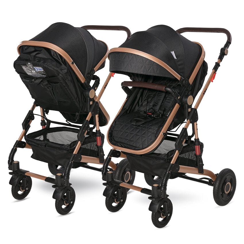 Cărucior Alba Premium Negru+Adaptoare