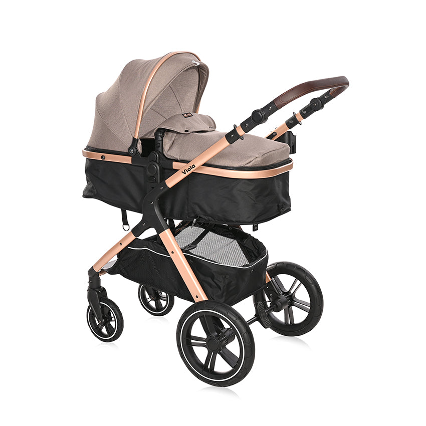 Д.количка Viola Pearl Beige+адаптори Lorelli Premium