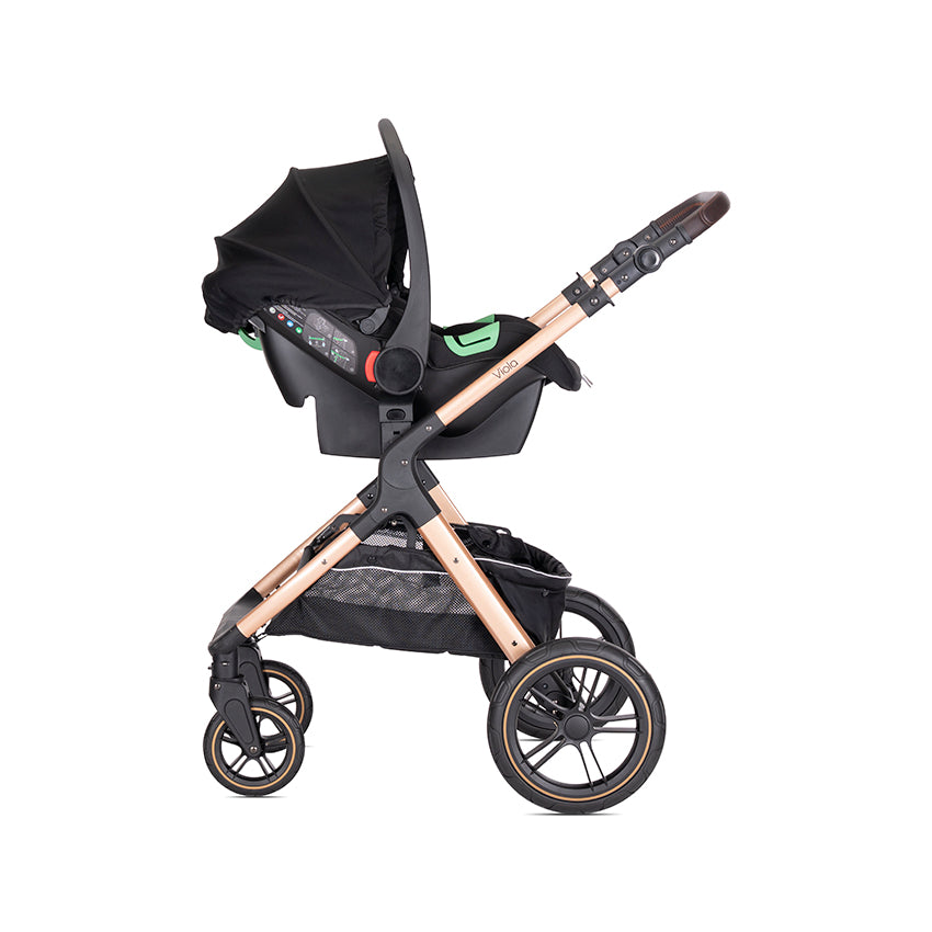 Д.Количка Viola 3В1 Black С Трансформираща Седалка