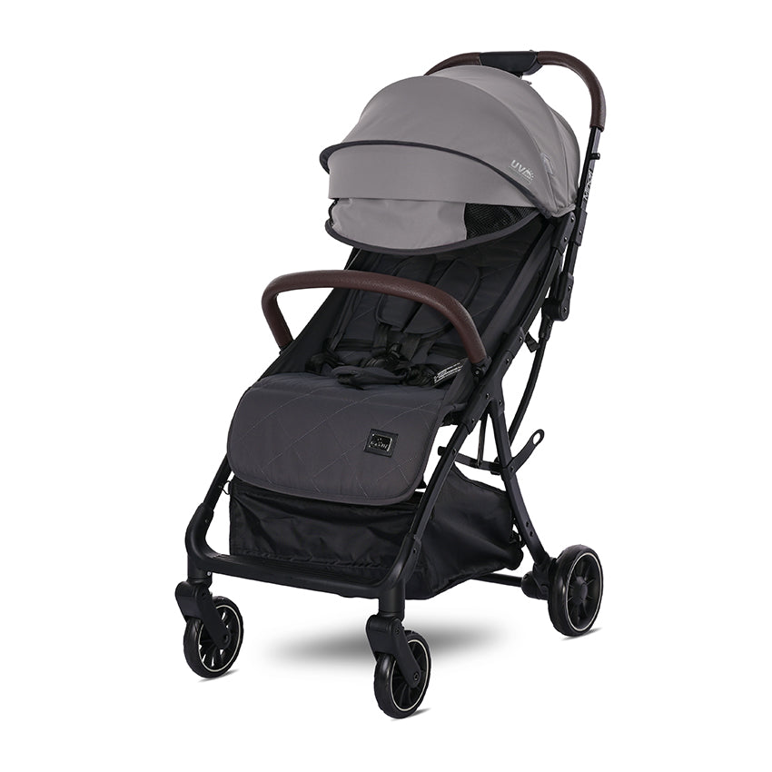 Cărucior E.Stroller Minori până la 22 kg pliabil automat gri