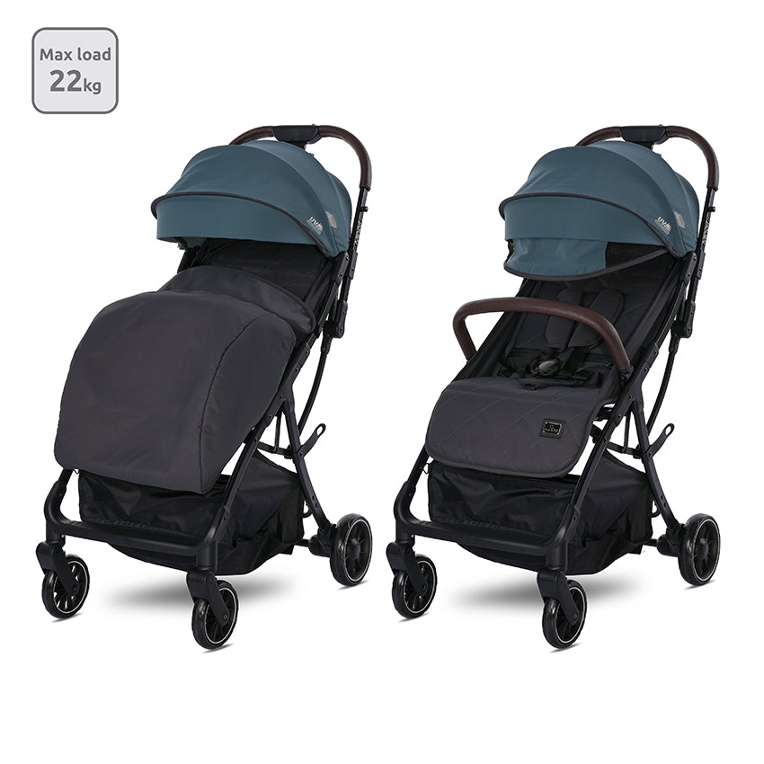 Cărucior E.Stroller Minori Până la 22 Kg Pliabil Automat Opal
