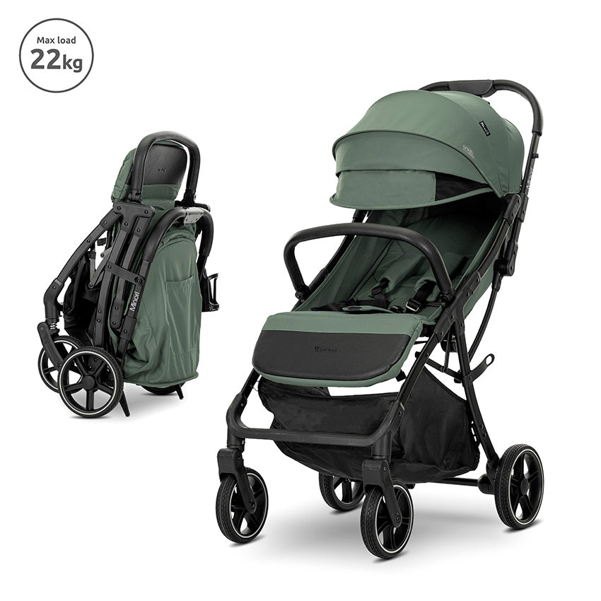 Lorelli Premium Minori Green babakocsi, 22 kg-ig, automata összecsukás