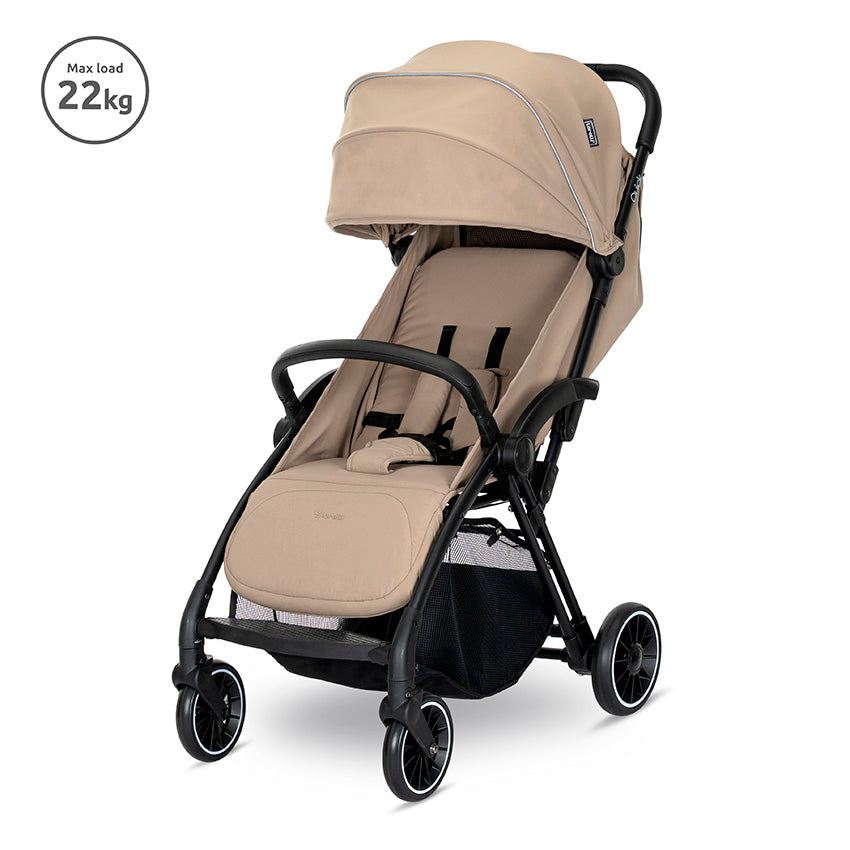 Babakocsi Quick 22 kg-ig Automatikus Összecsukás Bézs Lorelli Premium