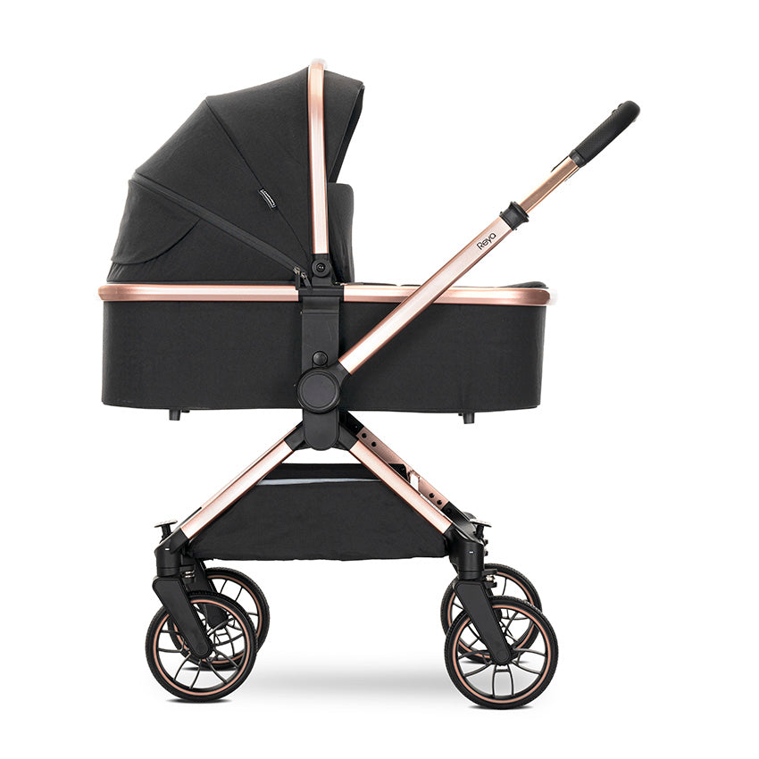 Д.количка Reya 3in1 Black Jasper С Реверсивна Дръж Lorelli Premium