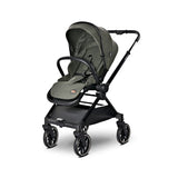 Cărucior Reya 3 în 1 verde cu mâner reversibil