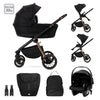 Д.Количка Bianca Black 3 В 1 До 22 С Кош За Ново