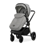 Cărucior D. Bianca Gray 3 în 1 până la 22 kg cu coșuleț pentru bebeluși