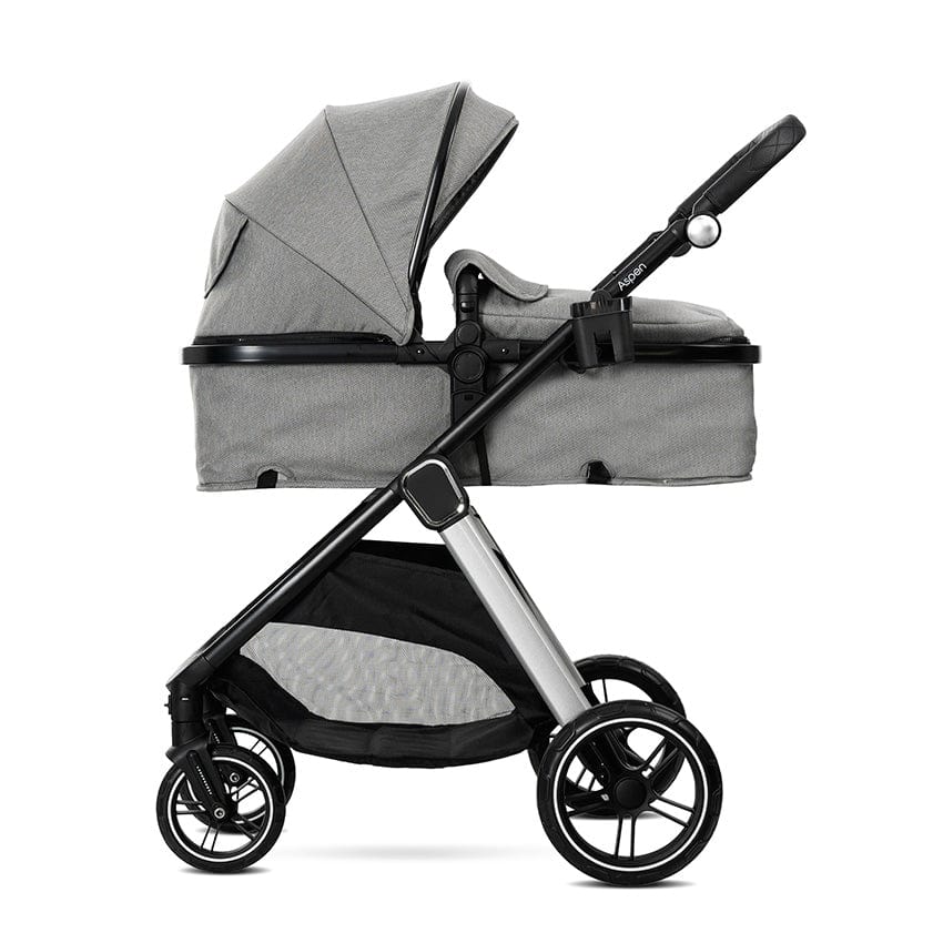 Cărucior Aspen Grey 3 în 1, până la 22 kg, cu transformare