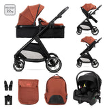 Cărucior Aspen Picante 3 în 1 până la 22 kg cu transformare