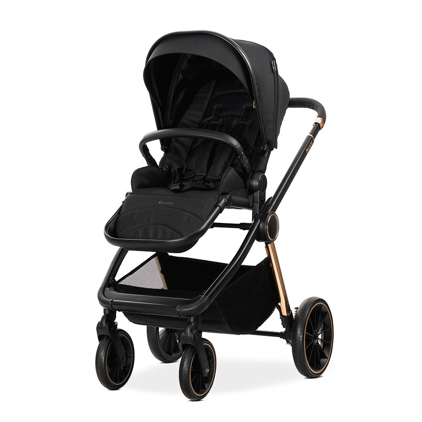 Д.количка Bianca Black 2 В 1 До 22кг + Адаптори Lorelli Premium