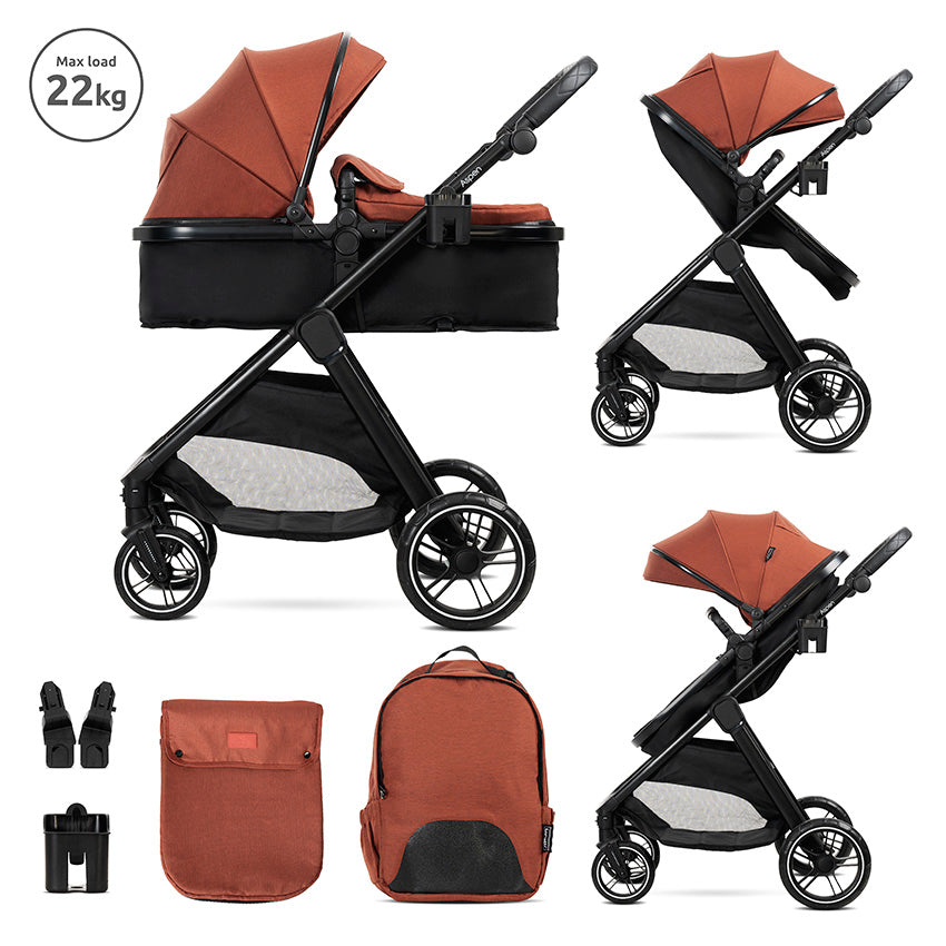 Cărucior Aspen Picante 2B1, până la 22 C, transformabil