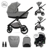 Д.Количка Bianca Grey 3 В 1 До 22 С Кош За Новор