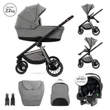 Д.Количка Bianca Grey 3 В 1 До 22 С Кош За Новор