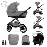 Д.Количка Bianca Grey 3 В 1 До 22 С Кош За Новор