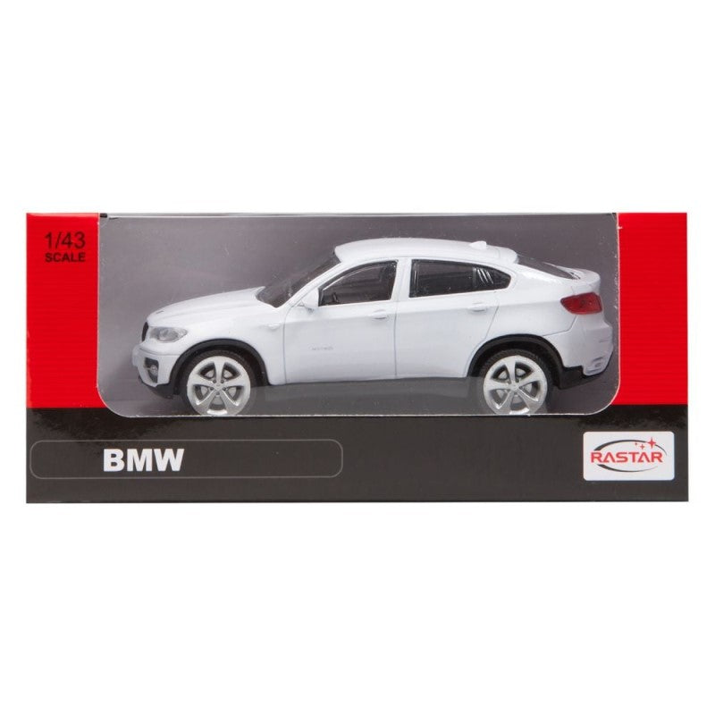 Метална Кола Bmw X6 1:43 Бял Rastar