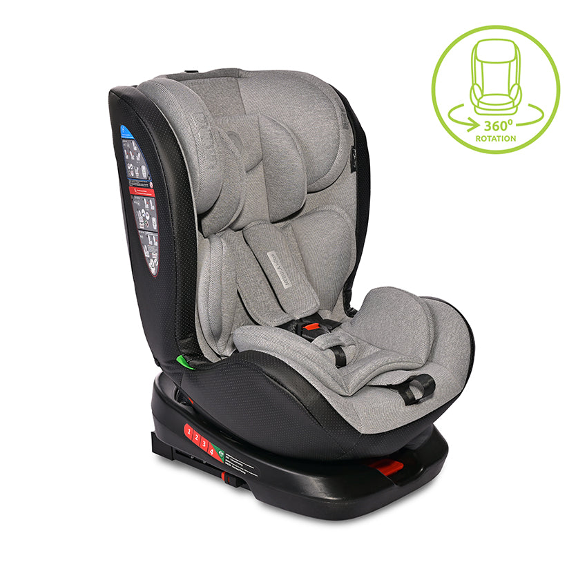 Стол За Кола Nebula Isofix 40-150 Grey - Група 0+/1/2/3 (0-36Кг) - Lorelli Classic - BebeMama