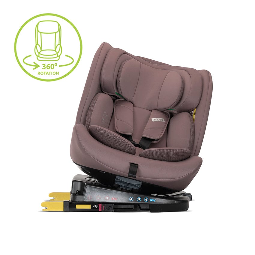 Стол За Кола Rodeo Dark Pink 40-150Cm 360, Isofix