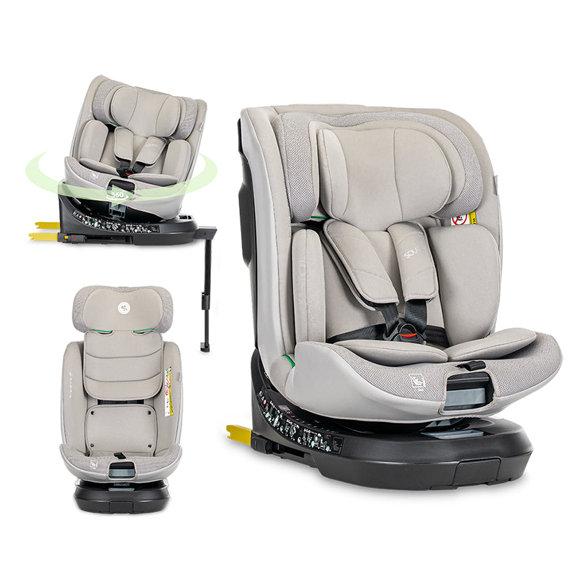 Автостол Solaris Grey I Size Isofix 40 150 Cm Supp Lorelli Premium