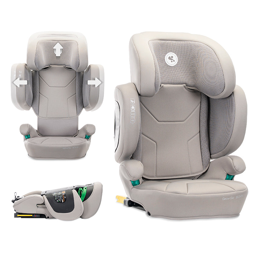Сгъваем Автостол Growgo Grey I Size Isofix 100 150 Lorelli Premium