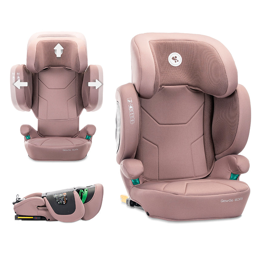 Сгъваем Автостол Growgo Pink I Size Isofix 100 150 Lorelli Premium