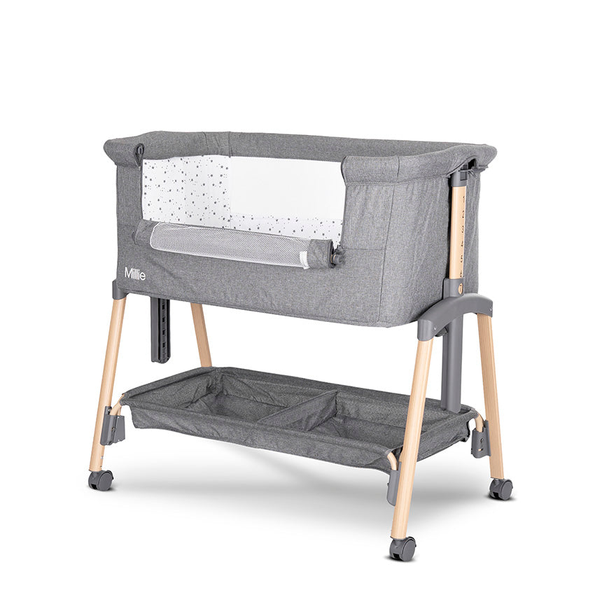 Мини Кошара Millie С Падаща Преграда Grey Wooden Lorelli Premium