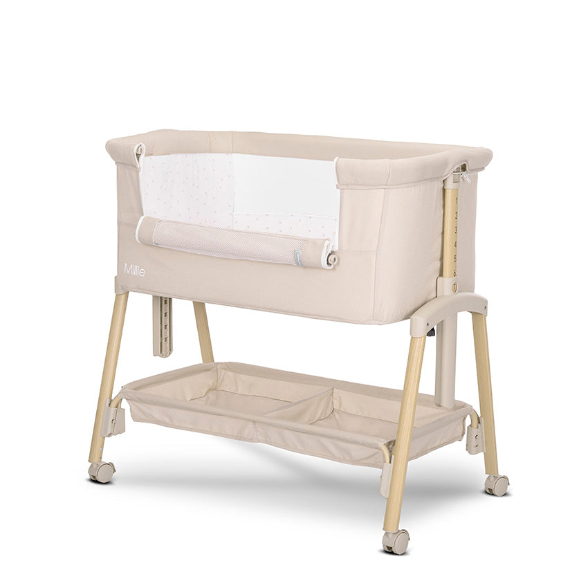 Мини Кошара Millie С Падаща Преграда Beige Wooden Lorelli Premium