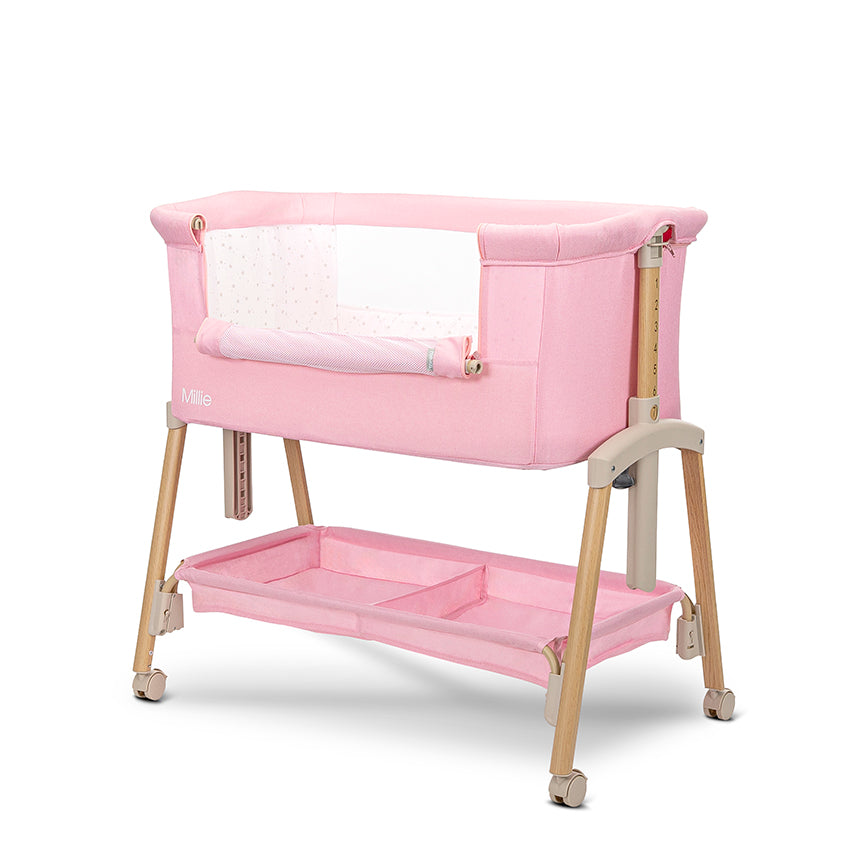 Мини Кошара Millie С Падаща Преграда Pink Wooden Lorelli Premium