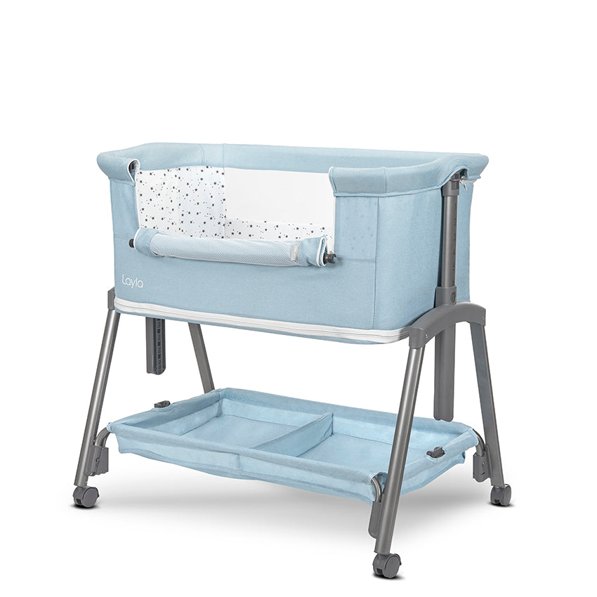 Мини Кошара Layla 2в1 Blue С Падаща Преграда Lorelli Premium