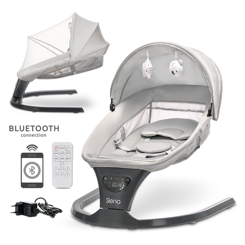 Ел.шезлонг С Люлеене Siena Light Grey Lorelli Premium