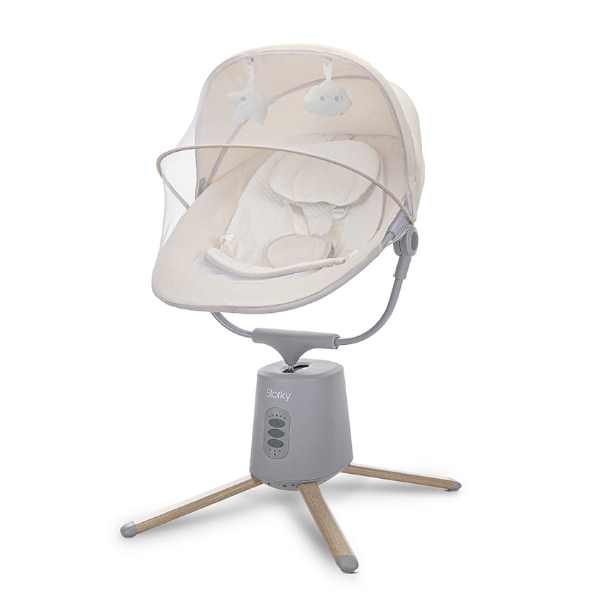 Ел. Шезлонг С Люлеене Storky Beige Lorelli Premium