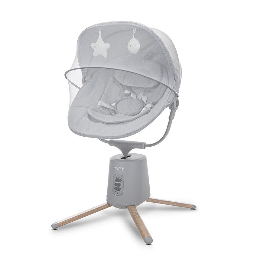 Ел. Шезлонг С Люлеене Storky Grey Lorelli Premium