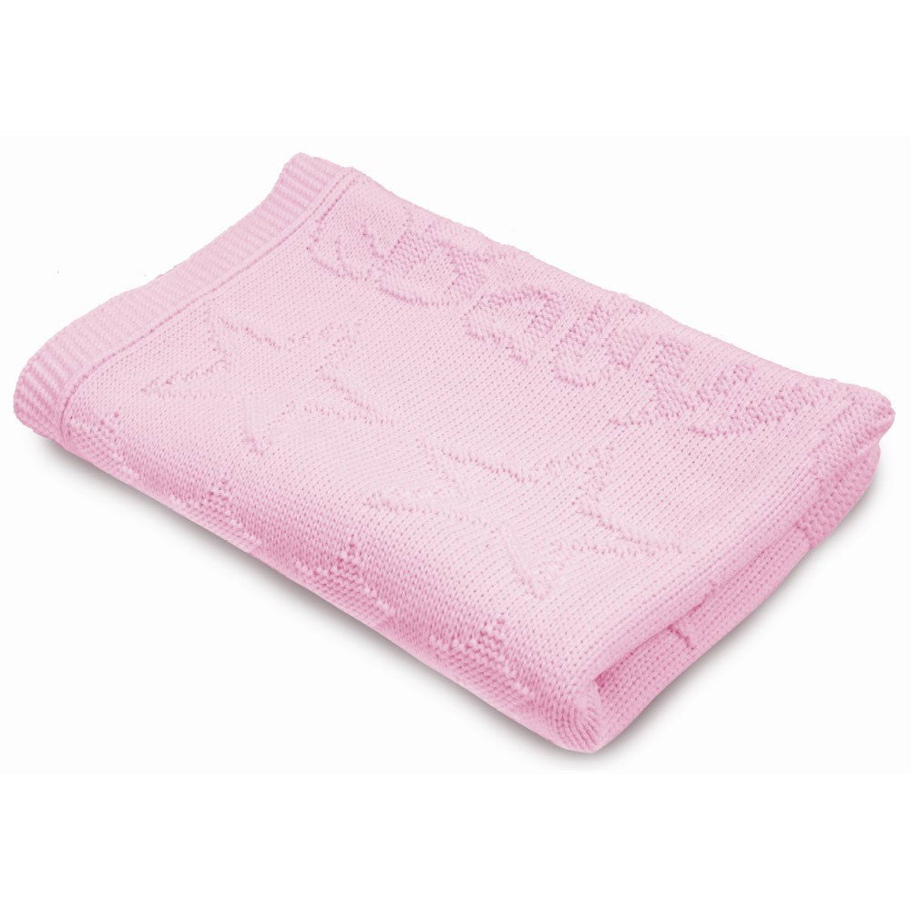 0135 Одеяло Плетено Розово 75/100 10 - Одеяла - Baby Matex - BebeMama