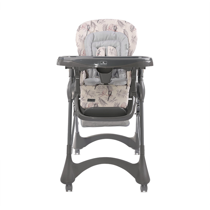 Стол За Хранене Bellissimo Grey Parrots Еко Кожа Lorelli Premium