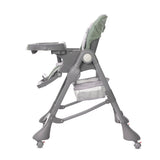 Scaun de masă Bellissimo verde din piele ecologică