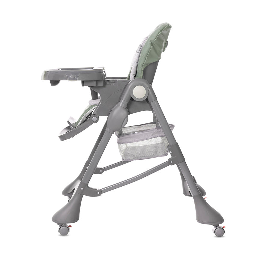 Scaun de masă Bellissimo verde din piele ecologică