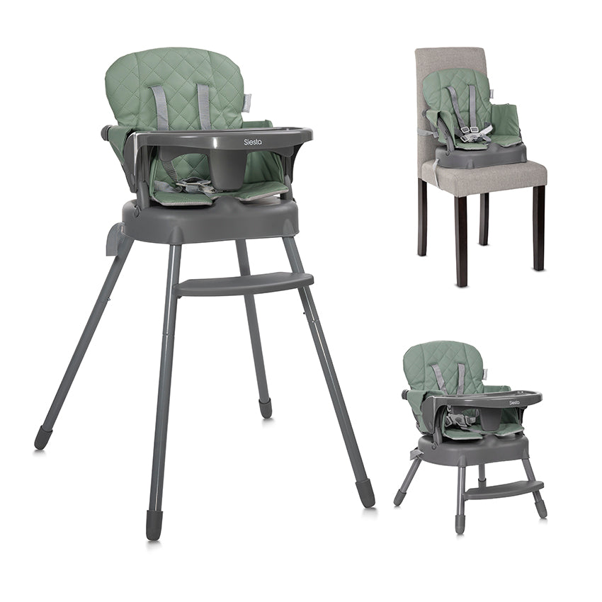 Стол За Хранене 3в1 Siesta Green Leather Lorelli Classic