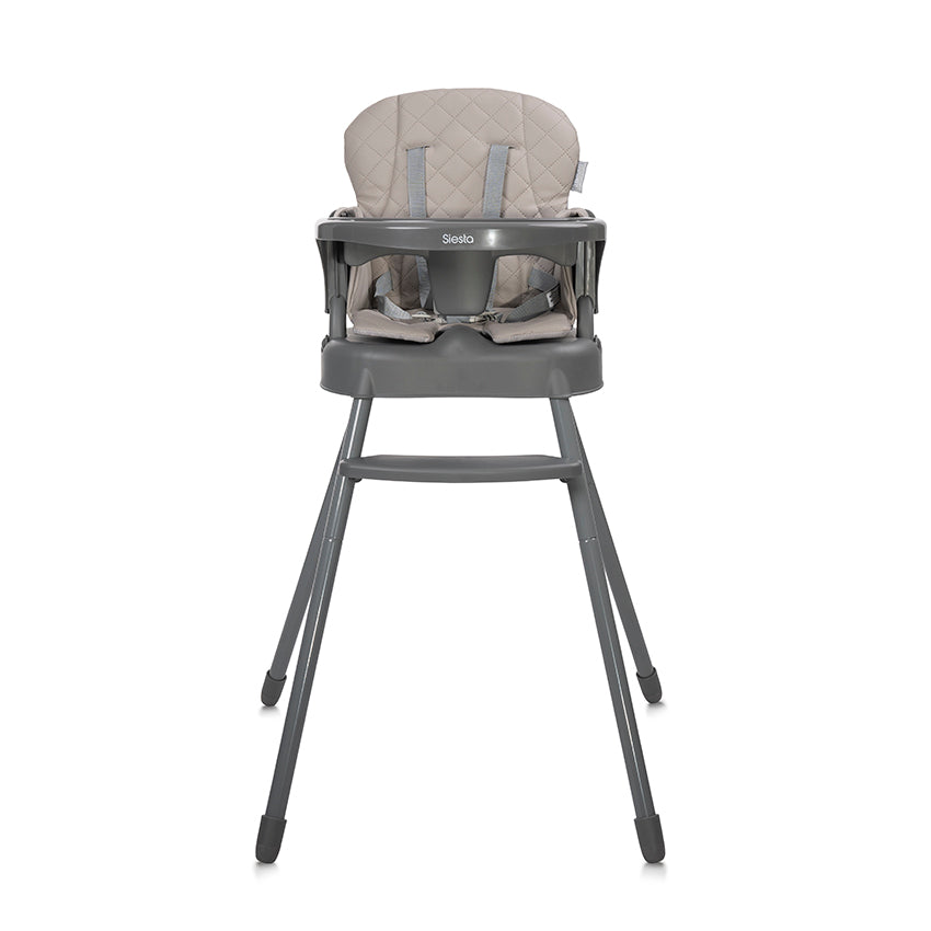 Scaun înalt Siesta 3 în 1 din piele bej